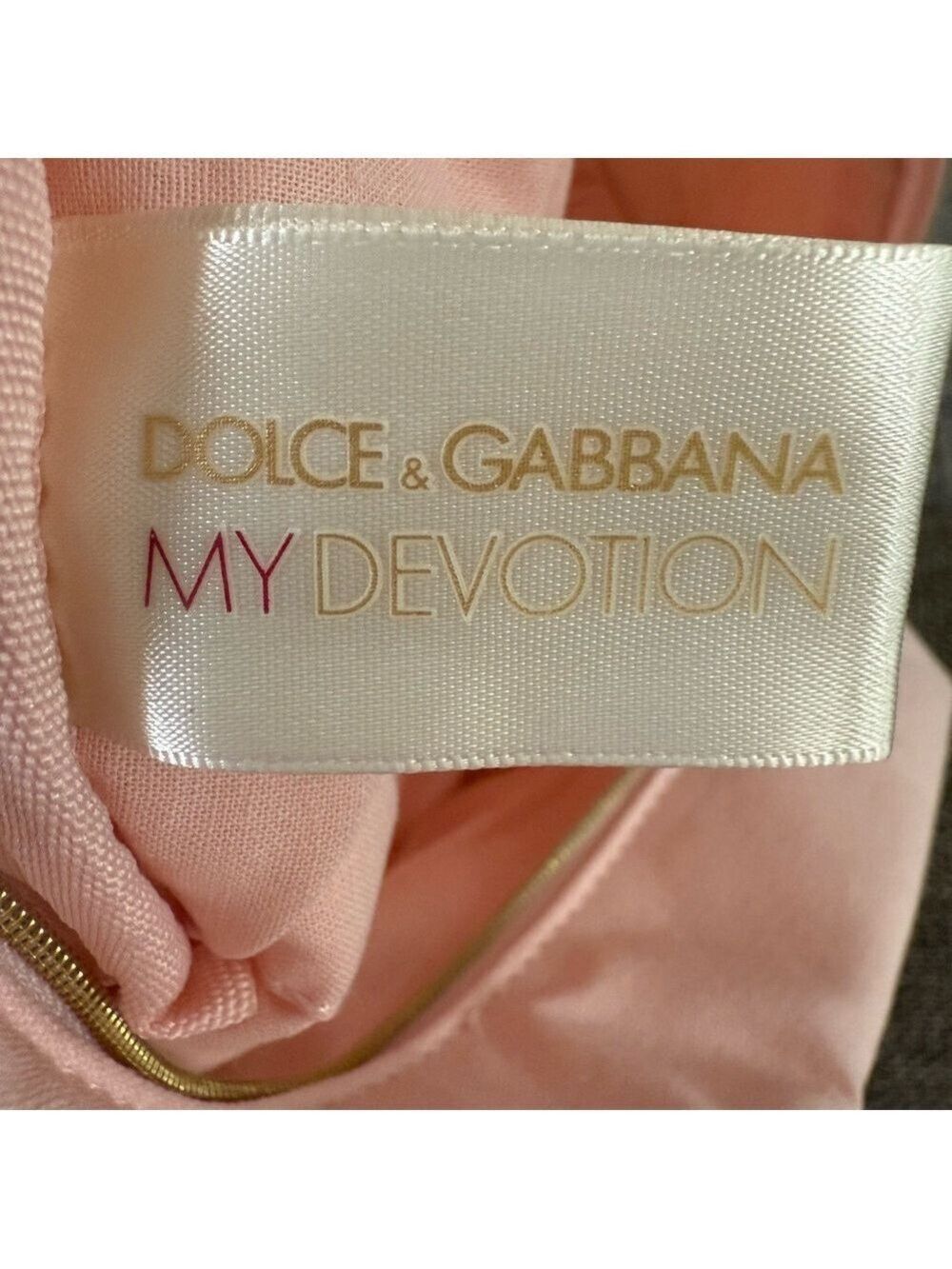 Dolce & Gabbana Makeup Bag Cosmetic Pouch Light Pink Medium New - Picture 14 of 17